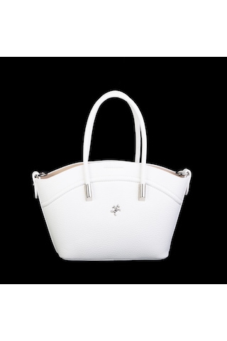 Nas Bag Kadın Mini Sepet Çanta El Ve Çapraz Çanta Beyaz Lopez 20x18cm Beyaz