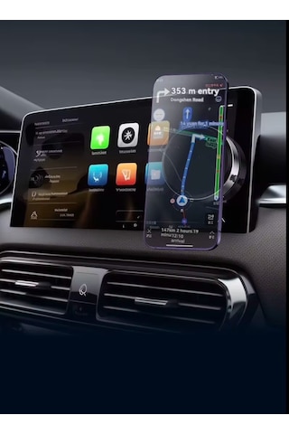 Blue Spectrum Şarjlı Vantuzlu Manyetik Telefon Tutucu Siyah