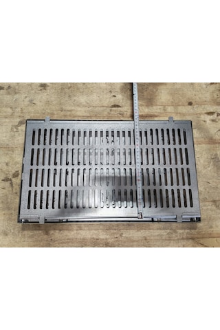 Bravon Outdoor Katlanabilir Paslanmaz Çelik 304 Seri 30 X 50 Cm Kamp Mangalı 2 Mm Gri