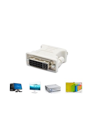 Dvi 24+5 Dişi To Vga Erkek 15 Pin Çevirici Dönüştürücü Adaptör (537968035)