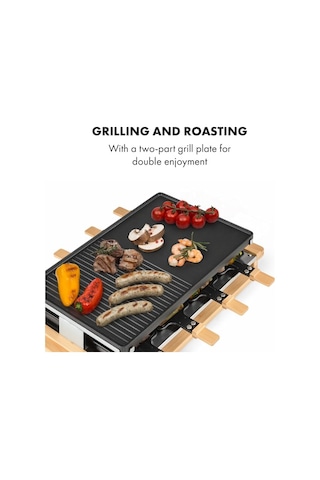 Klarstein Tournedo Raclette Grill Taş Izgara ve Barbekü