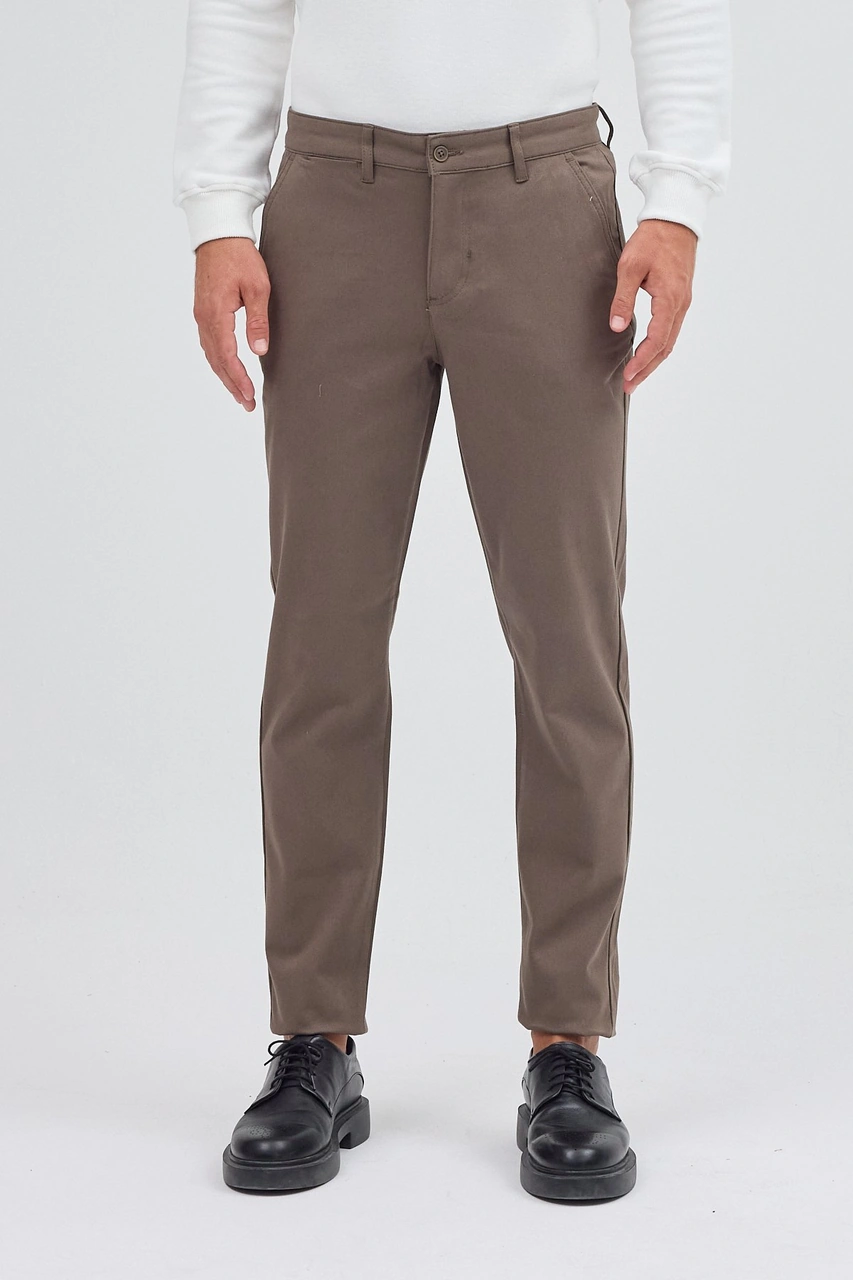 İmza Haki Yan Cep Düz Paça Pamuklu Slim Fit Chino Casual Pantolon 1003255155 Haki