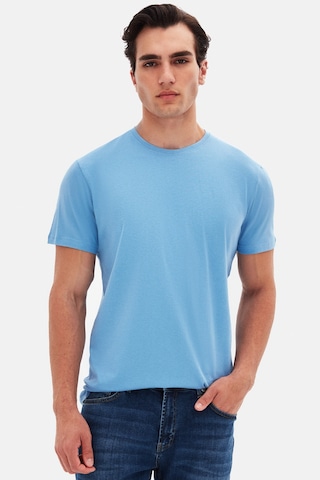D's Damat Ds Damat Slim Fit Açık İndigo Bisiklet Yaka %100 Pamuklu Nefes Alabilen T-shirt 4hc141996753m Açık İndigo