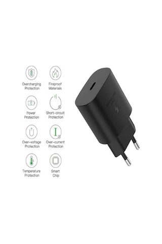 Samsung Galaxy M06 5g Uyumlu Type-c Ultra Hızlı Şarj Cihazı 22.5w 3.0 Amper Şarj Başlığı Adaptör