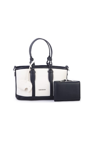 Nas Bag Premium 2 Li Mini Set El Ve Çapraz Çanta İle Cüzdan Takım Siyah Siyah