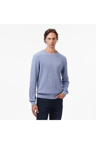 Nautica Erkek Mavi Classic Fit Kazak Düz S57212t Mavi
