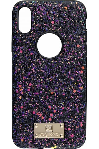 Apple Uyumlu iPhone Air Jacket Xs Simli Arka Koruma Kılıf Pembe