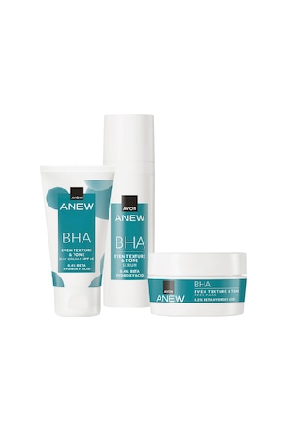 Anew Bha Cilt Tonu Görünümünü Düzgünleştiren Krem Serum Ve Ped Paketi