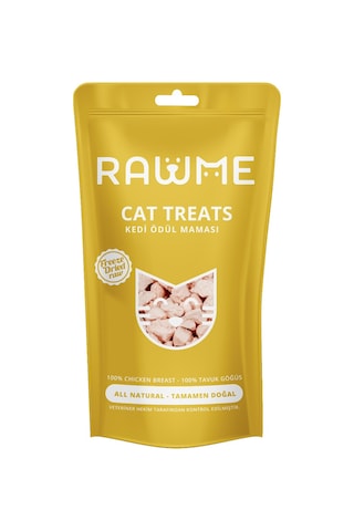 Rawme Dondurularak Kurutulmuş Çiğ Kedi Tavuk Göğüs