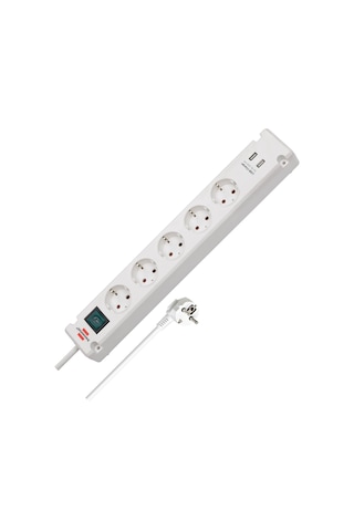 Bremounta Serisi 5 Soketli 2 Usbli 3 Metre Uzatma Priz 12