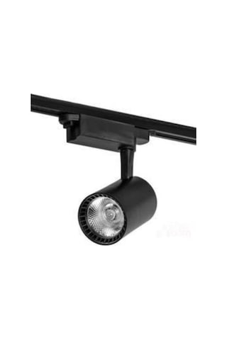 3 Adet 30w Ray Spot Vitrin Mağaza Aydınlatması 1 Metre Raylı Siyah Kasa Günışığı