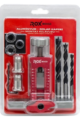 Rox Wood 0308 Dolap Kapısı Konumlandırma Ve Montaj Kılavuzu Kırmızı - Siyah