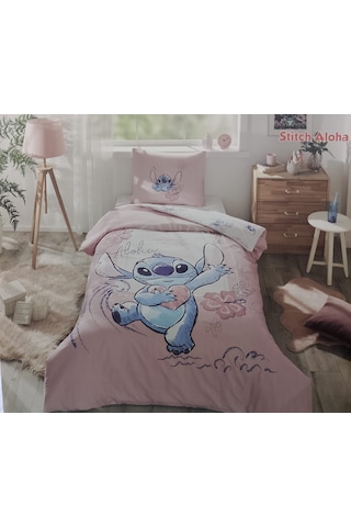 Özdilek Tek Kişilik %100 Pamuk Nevresim Tak. Mint Stitch Aloha