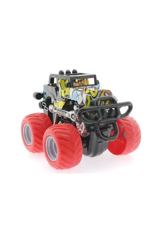 Die Cast Off Road Dev Kırmızı Teker Araba