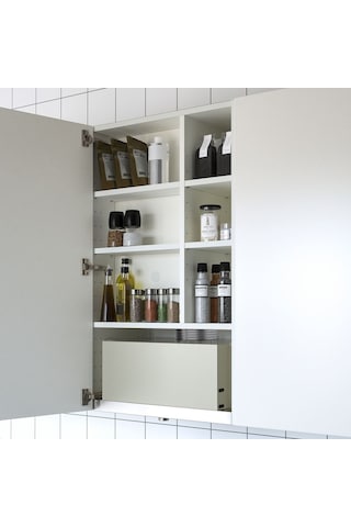 Aspiratör Dolabı İskeleti, Beyaz, 60x37x100 Cm Beyaz