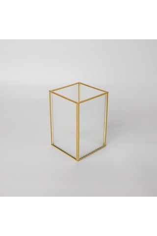 Linens Laveta 12x12x18 Cm Düzenleyici Gold