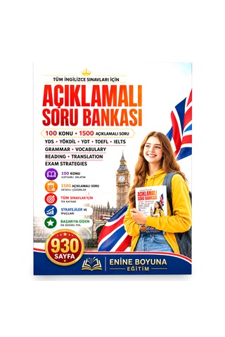 Tüm Sınavlar İçin İngilizce Açıklamalı Soru Bankası