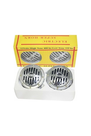 Super Horn Araç Otomobil 12 Volt Hella Tipi Korna Nikelajlı N11.913