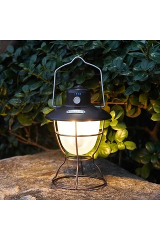 Dancemonkey Usb Şarjlı 3 Renkli Taşınabilir Kamp Feneri - 2000mah Pil Ve Güç Bankası Siyah