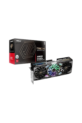 Asrock Radeon Rx 9070 Xt Taichi 16gb Oc Gddr6 Rgb 256bit Rdna 4, Fsr 4 Amd Ekran Kartı-90-ga5hzz-00uanf