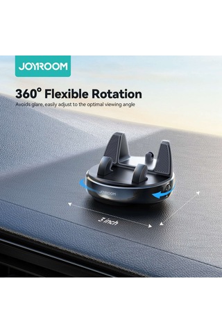 Joyroom Jr-zs330 Dundun No.3 Araca Monte Braket Kontrol Paneli Araç Telefonu Tutucu Siyah