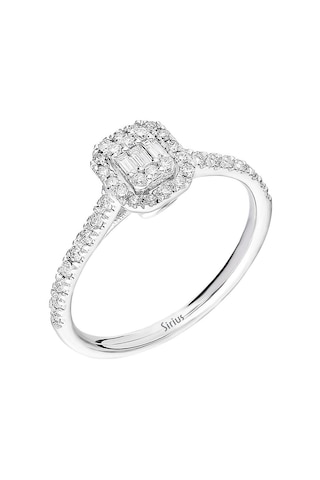 Sirius F Renk 0,32 Karat Baget Pırlanta Yüzük 0823R0114