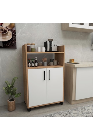 Arnetti Mutfak Banyo Tiraks Çok Amaçlı Dolap Atlantik Çam Beyaz