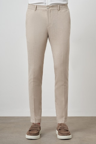 Morven Erkek Bej Trend Tam Lastikli Slim Fit Pantolon 25ys003007653 Bej