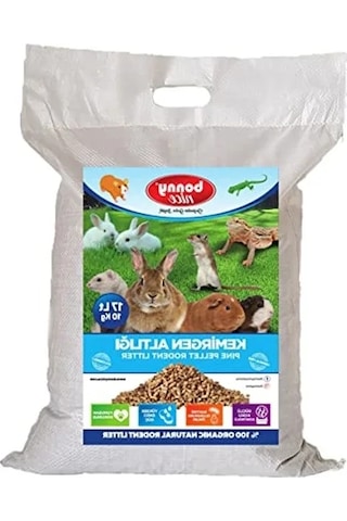 Doğal Çam Pelet, 10 Kg 20 Lt Tavşan Kafes Altlığı