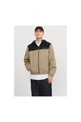 Jack & Jones Jack&jones 12268598 Jjelegacy Lıght Jacket Hood Erkek Spor Ceket Kahverengi Coriander