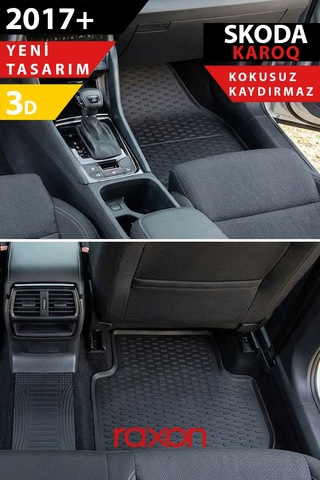 Skoda Karoq 2017+ 3d Havuzlu Paspas Tam Uyumlu Su Geçirmez, Kaymaz