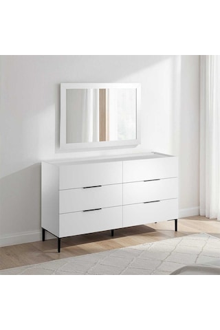 Oryana Ayna - Diamond Beyaz 68x98x2 Cm Beyaz