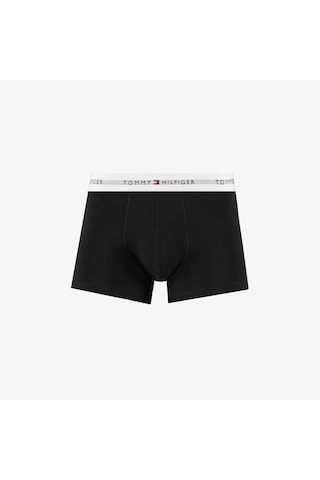 Tommy Hilfiger Microfibre Logo Erkek Siyah/beyaz 3'lü Boxer Um0um03523 Siyah