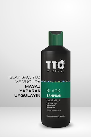 Tto Thermal Black Saç ve Vücut Şampuanı 500  ML