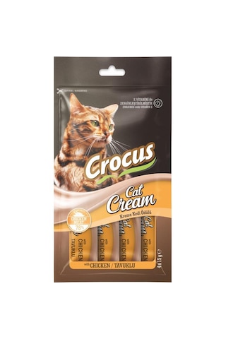 Crocus Tavuklu Krema Kedi Ödülü 4 x 15 G Crocus Tavuklu Krema Kedi Ödülü 4 x 15 G