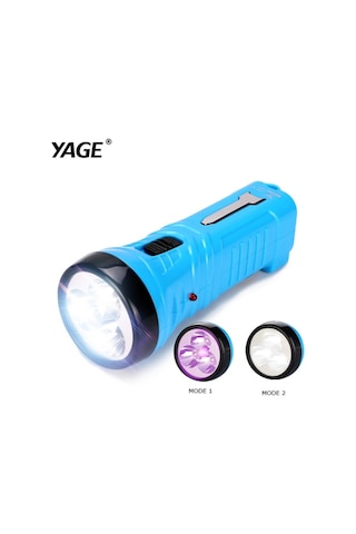 Yage El Feneri Uv Işık - Şarj Edilebilir Aydınlatma Mavi
