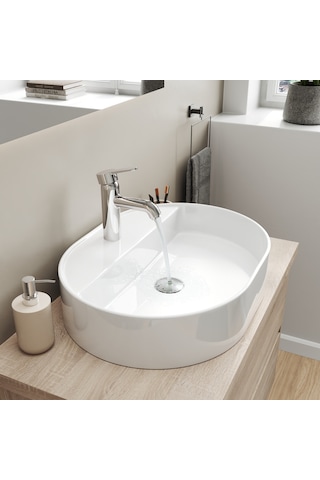 Aqua Bagno Bianzo Lavabo Beyaz 55 x 42 CM