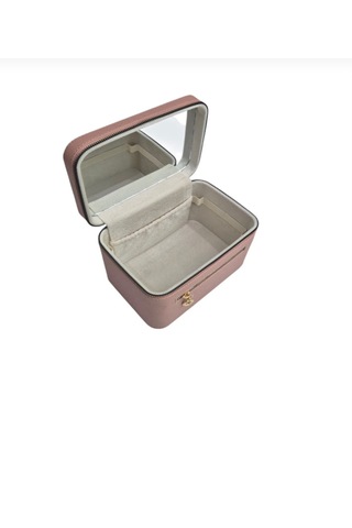 Aynalı Makyaj Çantası - Seyahat Organizer Kozmetik Çantası Ebat 21x15x13