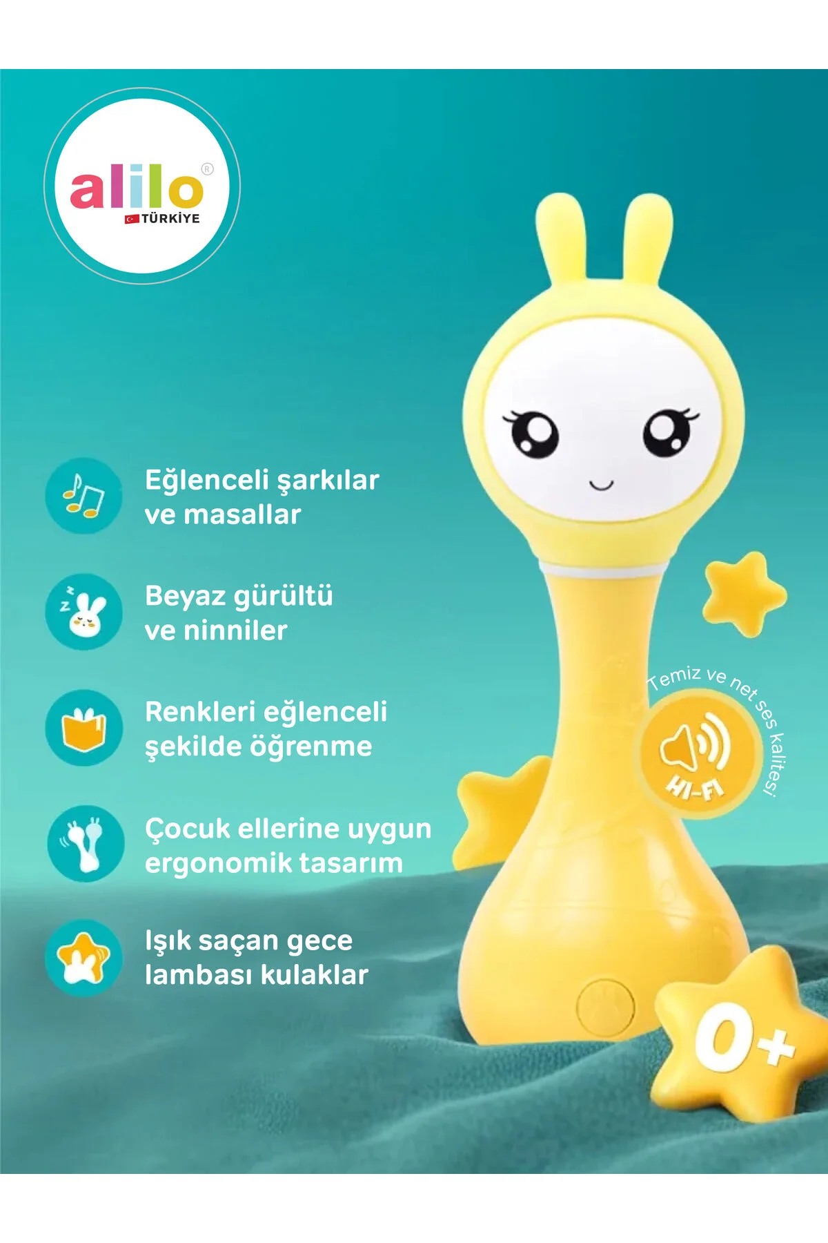 Alilo Akıllı Tavşan Sarı