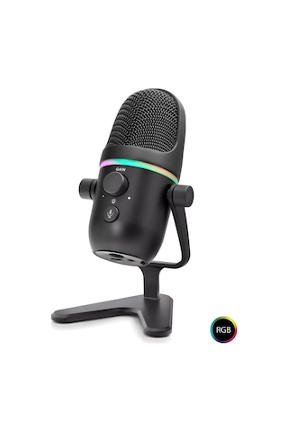Voıcepro R24 Rgb Usb Stüdyo Mikrofonu 192khz / 24bit Çift Yönlü Cardioid & Omnidirectional