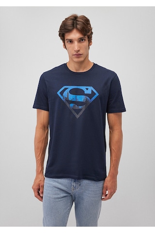 Mavi Superman Baskılı Lacivert Tişört Regular Fit / Normal Kesim 0611665-70490 Lacivert-70490
