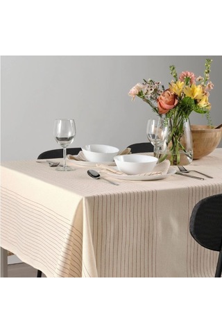 Ikea Evıppstar Masa Örtüsü 150 X 150 Cm Bej - Kırmızı