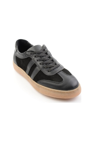 Bambi Siyah Hakiki Deri Kadın Sneaker K01649200303