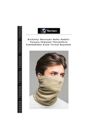 Terrien Bisikletçi Aksesuarı Nefes Alabilir Yürüyüş Ekipmanı Thermoform Erkek&kadın Kışlık Termal Boyunluk Çok Renkli