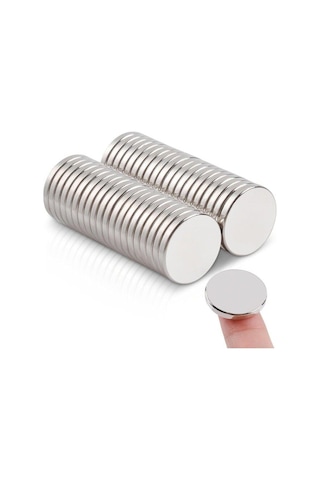 10 Adet 12x1.5 Mm Neodyum Mıknatıs Dekoratif Magnet Güçlü Çekim