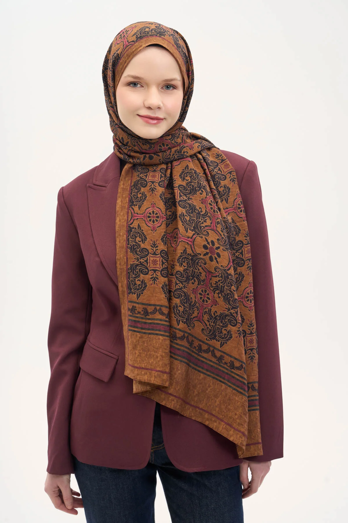 Silk Home Urban Hours Luvia Taba Mayda Şal 190x70