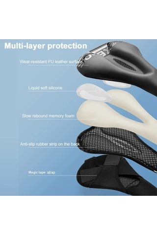 Ebitda Rockbros Bisiklet Sele Kılıfı, Şok Emici Silikon Koltuk Minderi - 38210033001 Altın