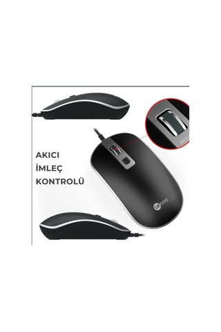 Lecoo Ms104 Siyah Usb Kablolu Mouse