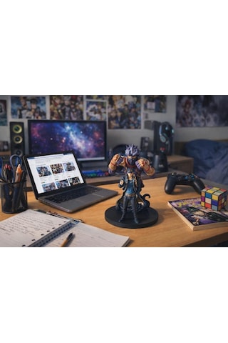 Jojo Anime Figür Jotaro Kujo & Star Platinum 21 Cm Koleksiyon Biblo Dekoratif Aksiyon Figürü