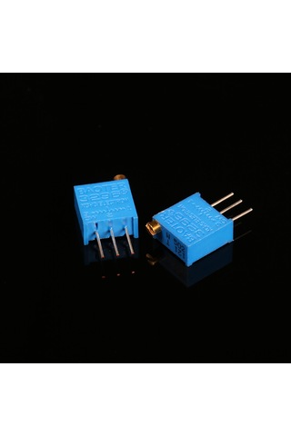 Aubyhe Voltaj Ve Akım Regülasyonu İçin 10 Farklı Değerli 500ω-1mω 50 Adet Çok Turlu Ayar Resistör Seti